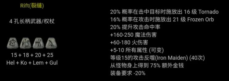 暗黑破坏神2符文之语对照表(暗黑破坏神2符文之语大全图)