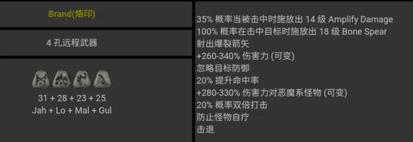 暗黑破坏神2符文之语对照表(暗黑破坏神2符文之语大全图)