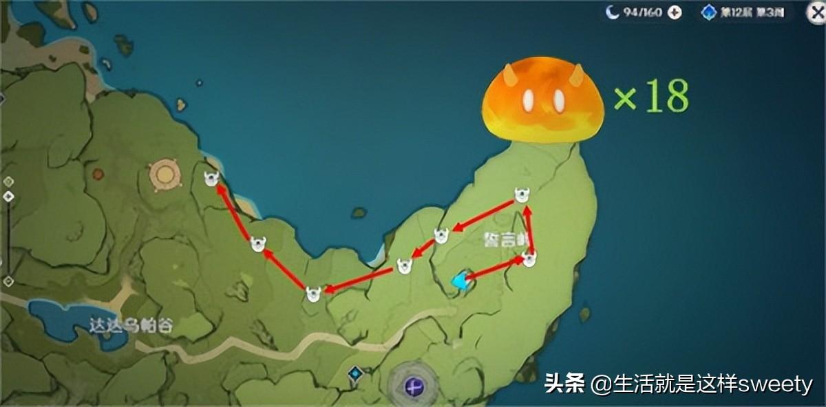 原神四元素史莱姆位置分布一览 原神史莱姆哪里多