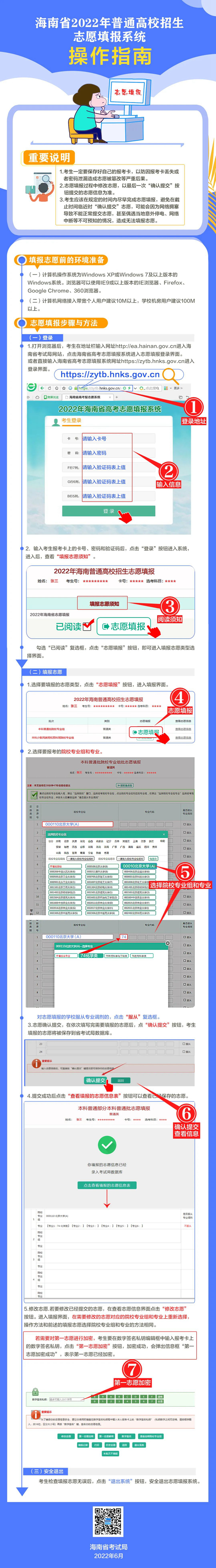 海南省2022年普通高校招生志愿填报系统操作指南 第1张